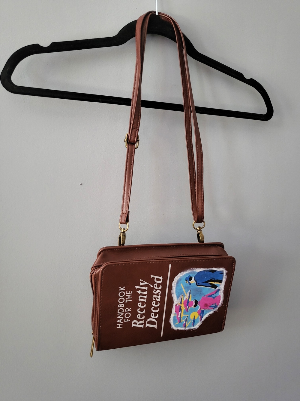 Beetlejuice Handbook for the Recently Deceased Graphic Crossbody Bag